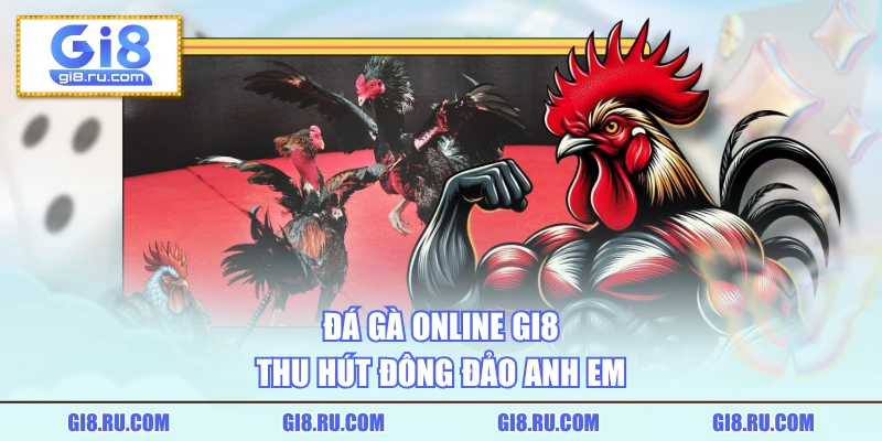 Đá gà online GI8 thu hút đông đảo anh em